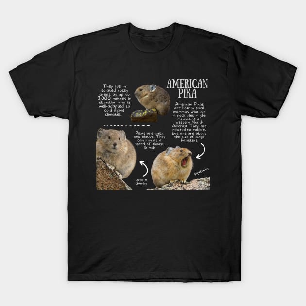 Animal Facts - Pika T-Shirt by Animal Facts and Trivias